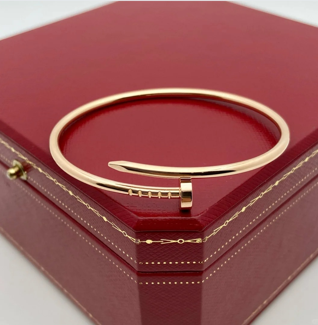 designer nails High quality Fashion bracelets Screw nail gold bracelet bangle women fine jewelry woman