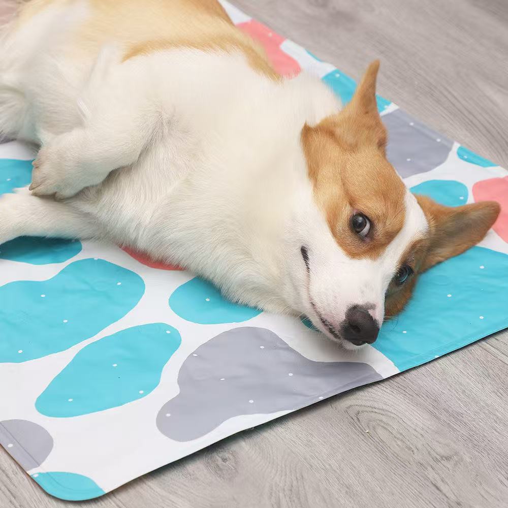 Cooling Pet Bed with Ice Pad: Summer Cool Mat for Dogs Cats, Anti-Bite and Dirt-Resistant, Washable Free shipping