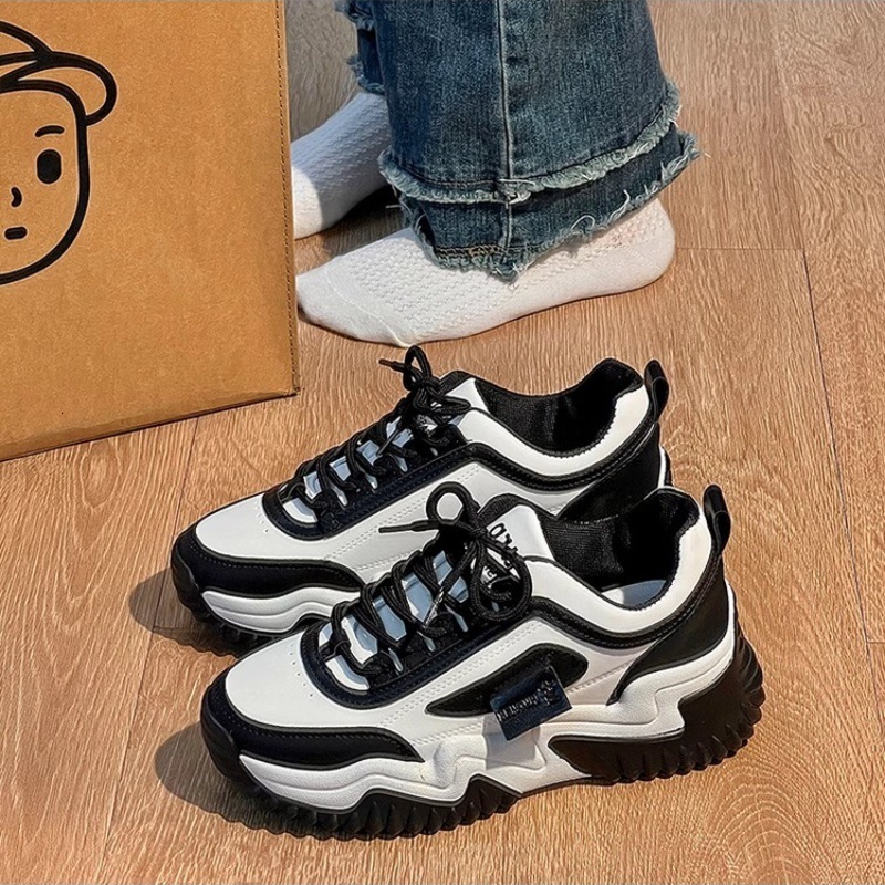 Ddmysports Autumn New Thick Soled Breathable Dad Sneakers Casual Sports Shoes Hot Outdoor Shoes