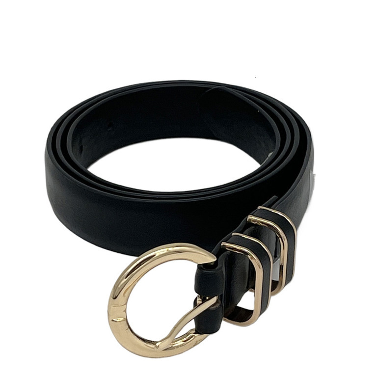 Korean version of the ancient style simple alloy burst black belt versatile jeans dress belt female hot-sale