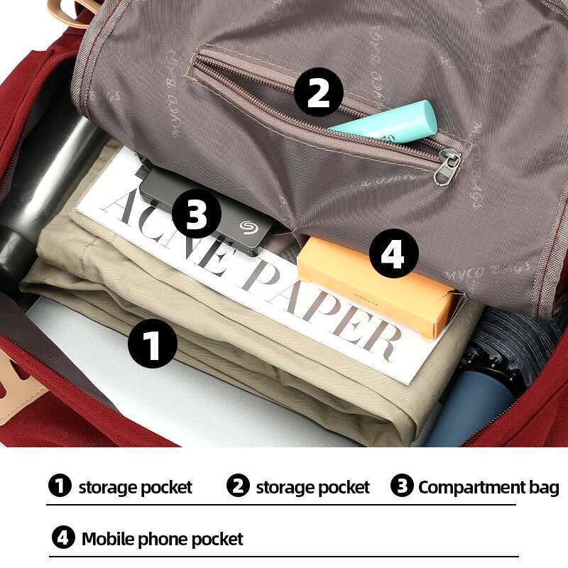 Custom Fashion Preppy Style Schoolbag Unisex 15 Inches Nylon Waterproof Oxford Zipper Closure For Students Cotton Polyester