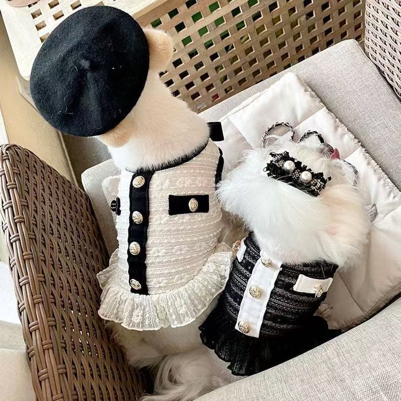 T470Pet spring and summer sweet and cute floral vest dress home clothes dog cat anti-hair loss summer small dog clothes