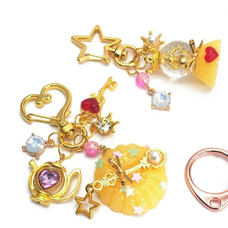 Set of 10 Metal Lobster Claw Clasps Star keyring Moon Hook Lanyard Clip DIY Supplies Jewelry Making Keychain 250606