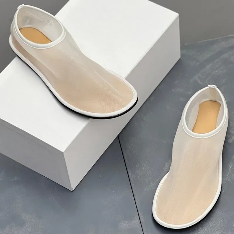 Breathable Air Mesh Ballet Flat Womens Summer Walking Shoes Star Style Leisure Comfortable er Boat Shoes 250613