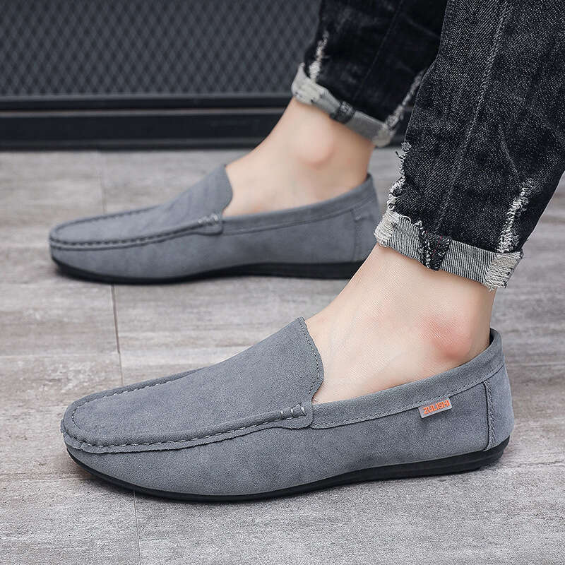 Spring hot New Men's Casual Breathable Driving Flat Lazy Shoes Slip-On Loafers