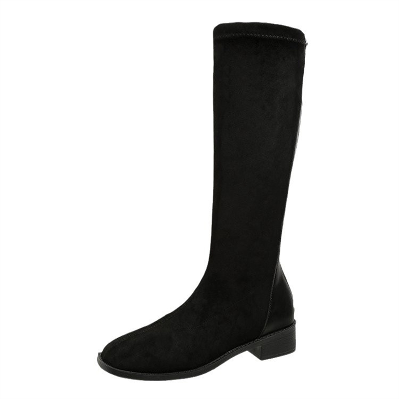hot free shipping designer boots for women Autumn new simple and versatile Fashion Boots vintage classic black Thigh-High Boots