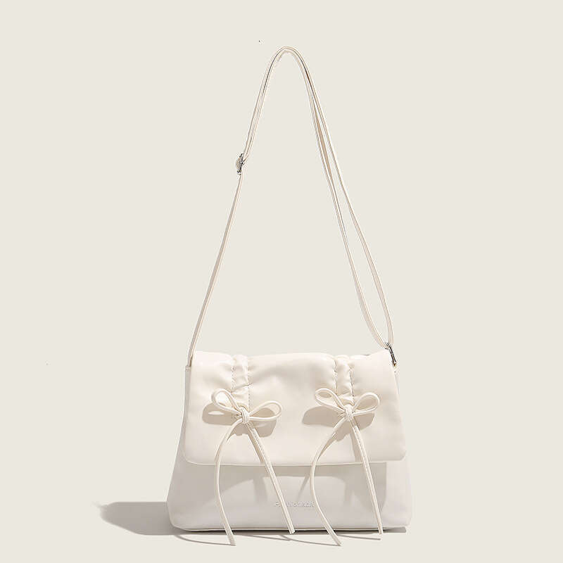 Pink Bowknot Tote 2025 New Trend Large Capacity Commuter Underarm Simple Shoulder Crossbody Bag for Women