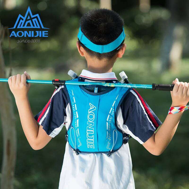 AONIJIE C9105 New Outdoor Ultra Vest 5L Hydration Cute Drawing Pack Bag Children Cross-Country Backpack For 6-12 Years