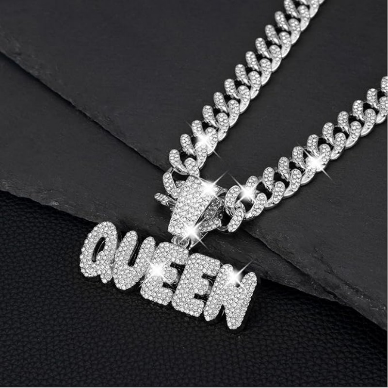 Stylish Womans Luxury Rhinestones Diamond-Like Chain Bracelet & Choker Set Trendsetting Accessory Collection