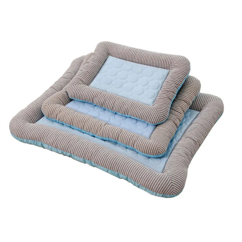 Cooling Pad Bed for Dogs Cats Puppy Kitten Cool Mat Pet Blanket Ice Silk Material Soft for Summer Sleeping Pink Blue Breathable 250614