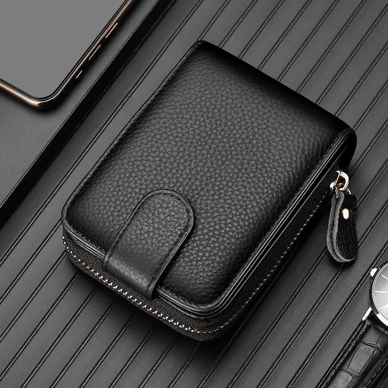 Genuine Leather Drivers License ID Card Holder Wallet for Men and Women Credit Bag Large Capacity Case Bag 250614