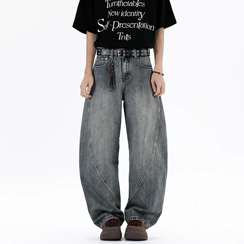 Y2K Mens Baggy Jeans Unisex Trendy Casual WideLeg Denim Pants High Street Quality American Style Streetwear Oversize Trousers 250614