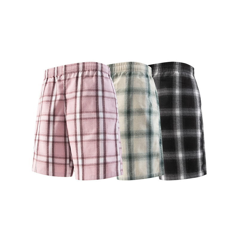 American-style Plaid Athletic Shorts for Men, Designer Summer Wear Trendy Sportswear, Basketball Casual Loose Five-Minute Pants