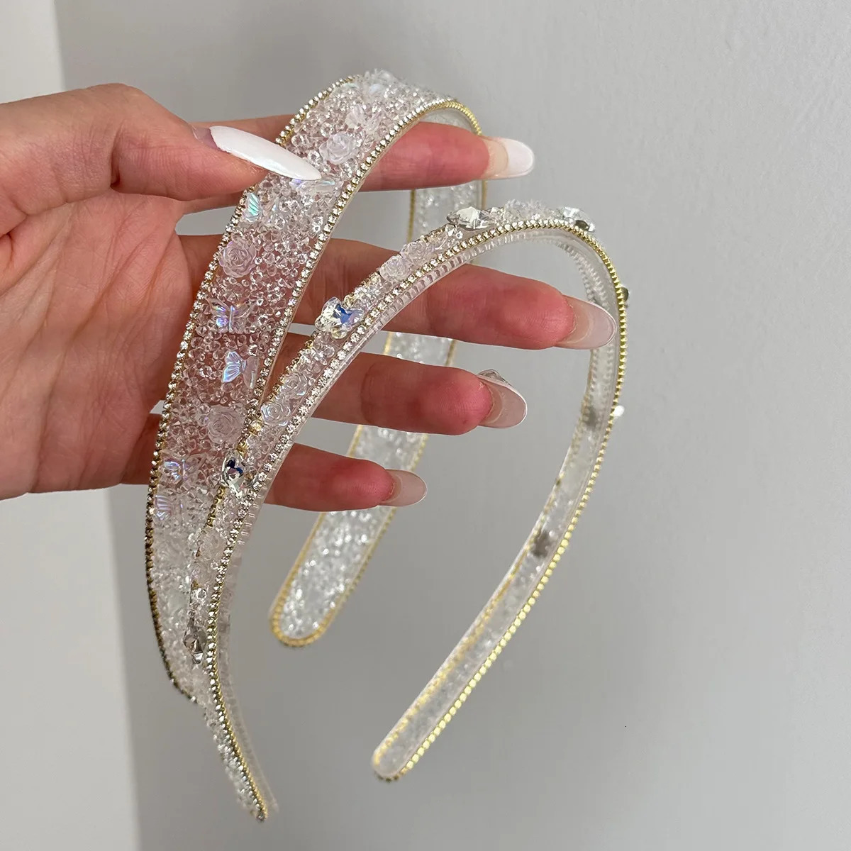 Hair bands for women girl korean accessories headband fascinators elegant Butterfly rhinestone vintage 250610