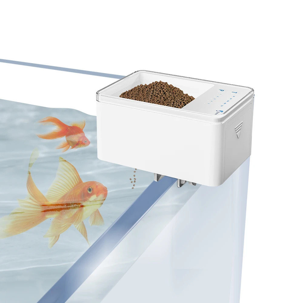 LED Aquarium Digital Fish Tank 70ml Intelligent Digital Automatic Fishes Feeder with Timer Pet Feeding Fish Food Dispenser Food 250613
