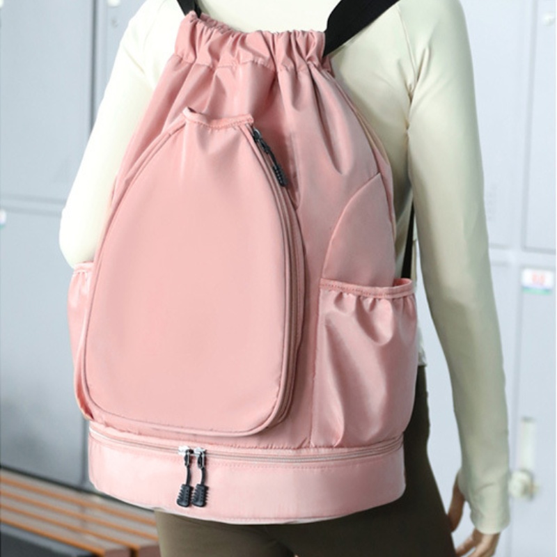 Tennis bag sports outdoors backpacks badminton bags multifunctional large capacity separate shoe compartment drawstring backpack lightweight waterproo