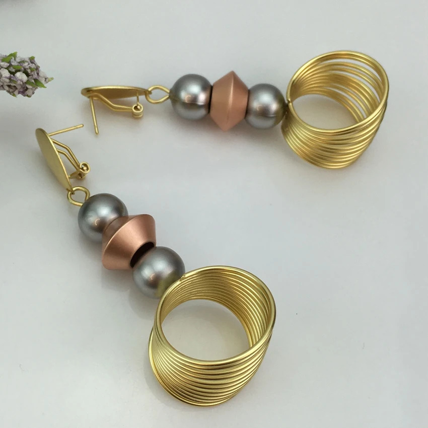 Fashion Big Drop Earrings Exquisite Copper Large Style Vintage Earrings For American African Nigeria Women Jewelry Gift FHK15139 250610