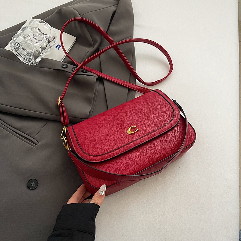2025 free shipping designer luxury women's new shoulder crossbody bag retro small square bag black brown