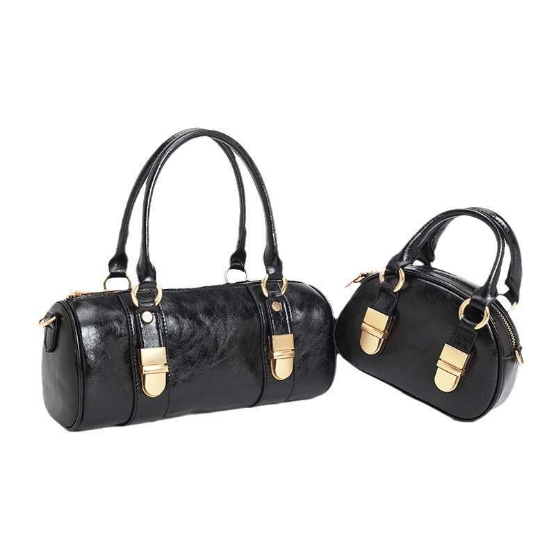 for Handheld Women Boston 2024 Spring Summer New High-end Oil Wax Leather Pillow Single Shoulder Crossbody Bag