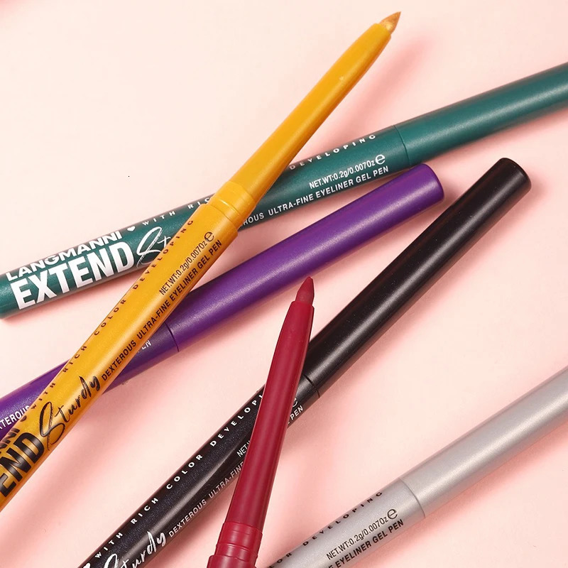 Waterproof Eyeliner Gel Pencil Matte Glitter Lying Silkworm Eye Shadow Pen Brown No Smudge Quick Drying Rotatable Eyeliner Stick 250614