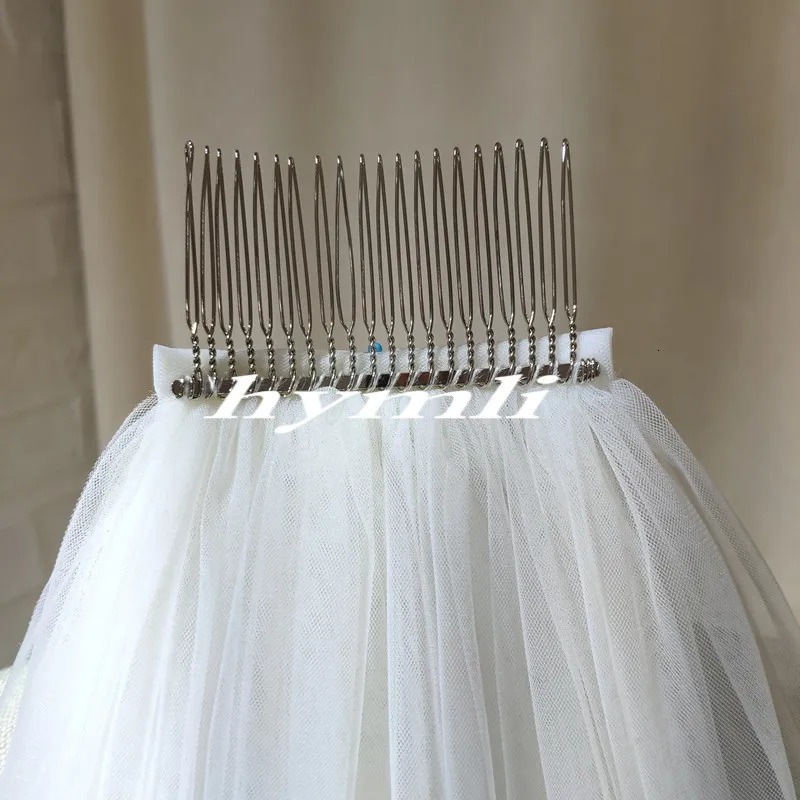 1 Layer Soft wide Tulle Bridal Veil Cathedral Length Wedding Veil with Comb in White Off-WhiteIvoryChampagne Black 250603