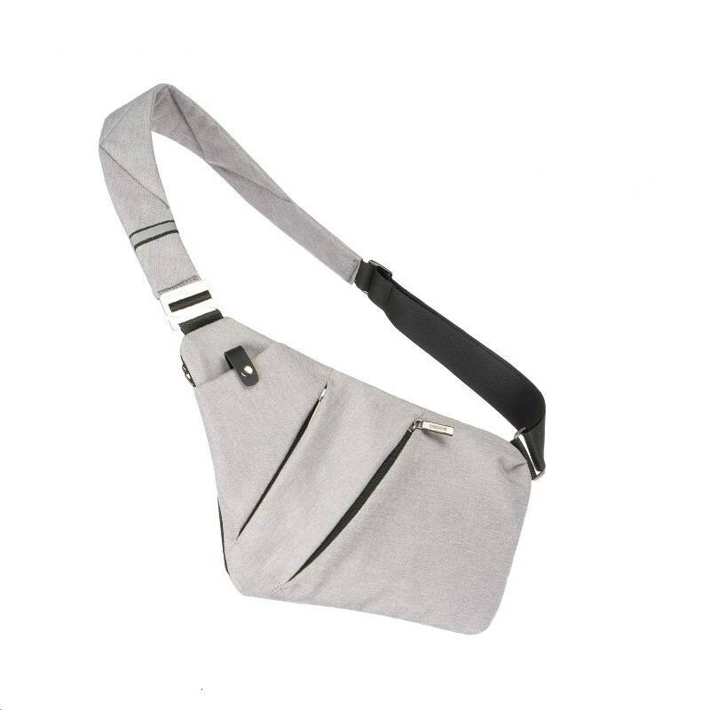 Fashion Shoulder Korean Style Casual Nylon Gun Messenger Men's Chest Bag cross body bags