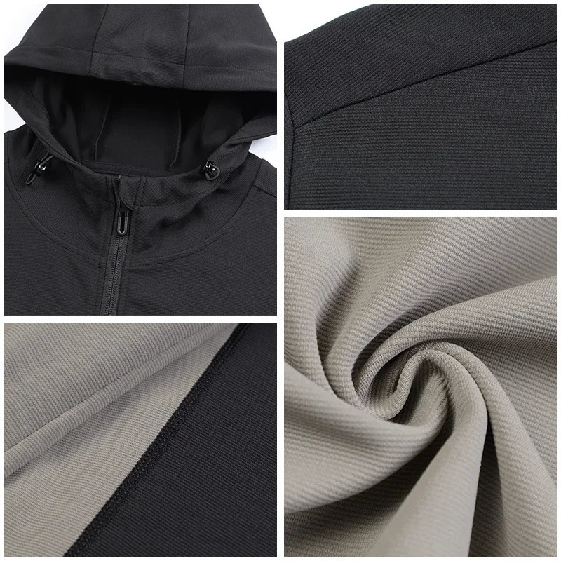 Mens Sport Hoodies Jacket Gym Fitness Muscle Tracksuits Sportswear Workout Athletic Pullovers Training Running Sweatshirts B95 250614