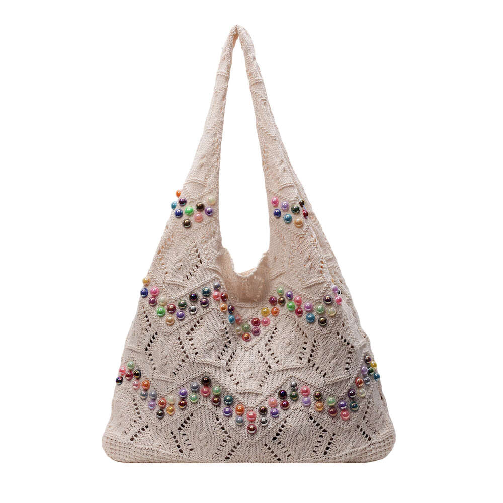 2025 New Woven Women's Shoulder Ins Niche Design Shopping Bag Casual Trend