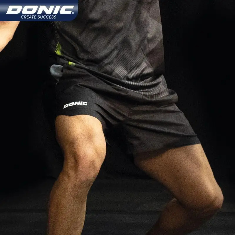 DONIC Competition Training Suit Table Tennis Shorts All Silk FourSided Elastic 250614