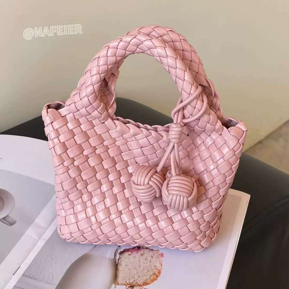 Basket Handwoven Mini 2025 New Soft Leather Women's Fashion Shoulder Crossbody Bag