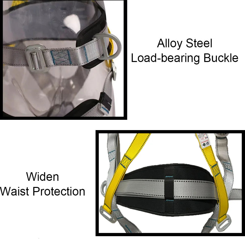 Aerial Work Safety Belt Full Body Five Point Harness Rope for Outdoor Climbing Training Construction Protection Equipment 250611