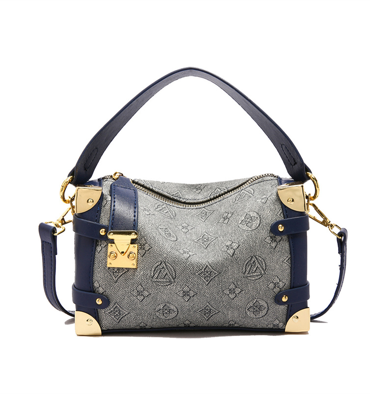 Free shipping designer bag for women 2025 new high-end European and American fashion box bag versatile temperament women's single shoulder crossb