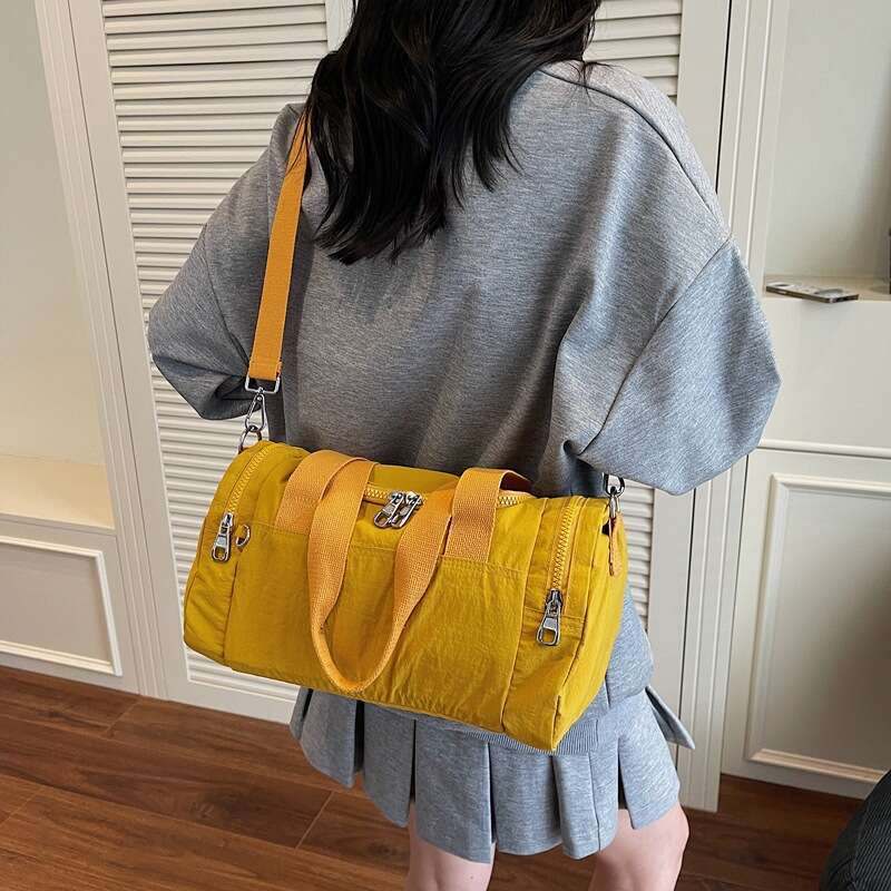 Korean Style Niche Chic Simple Commuter Tote for Women 2025 Summer New Single Shoulder Crossbody Bag