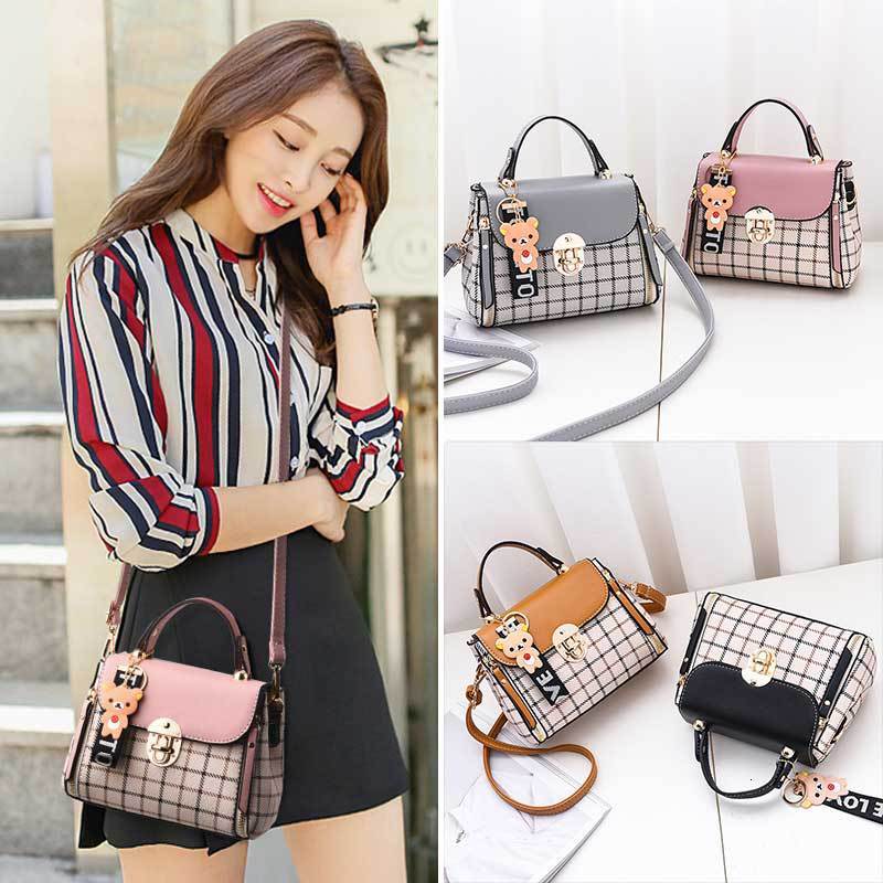 Free Shipping 2025 New Designer Bag Fashionable And Casual High-quality Shopping Bag Checkered Pattern Trendy Women's Handbag
