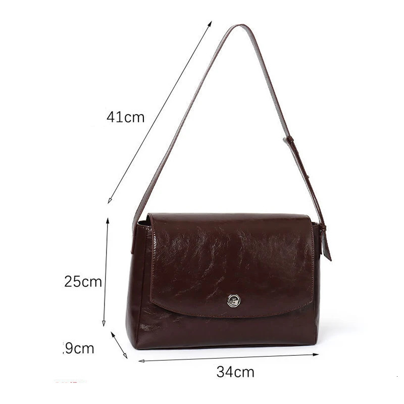 Fashion Bussiness Style Women Vintage Briefcases Female OL High Capacity Shoulder Bags HandBags 250614