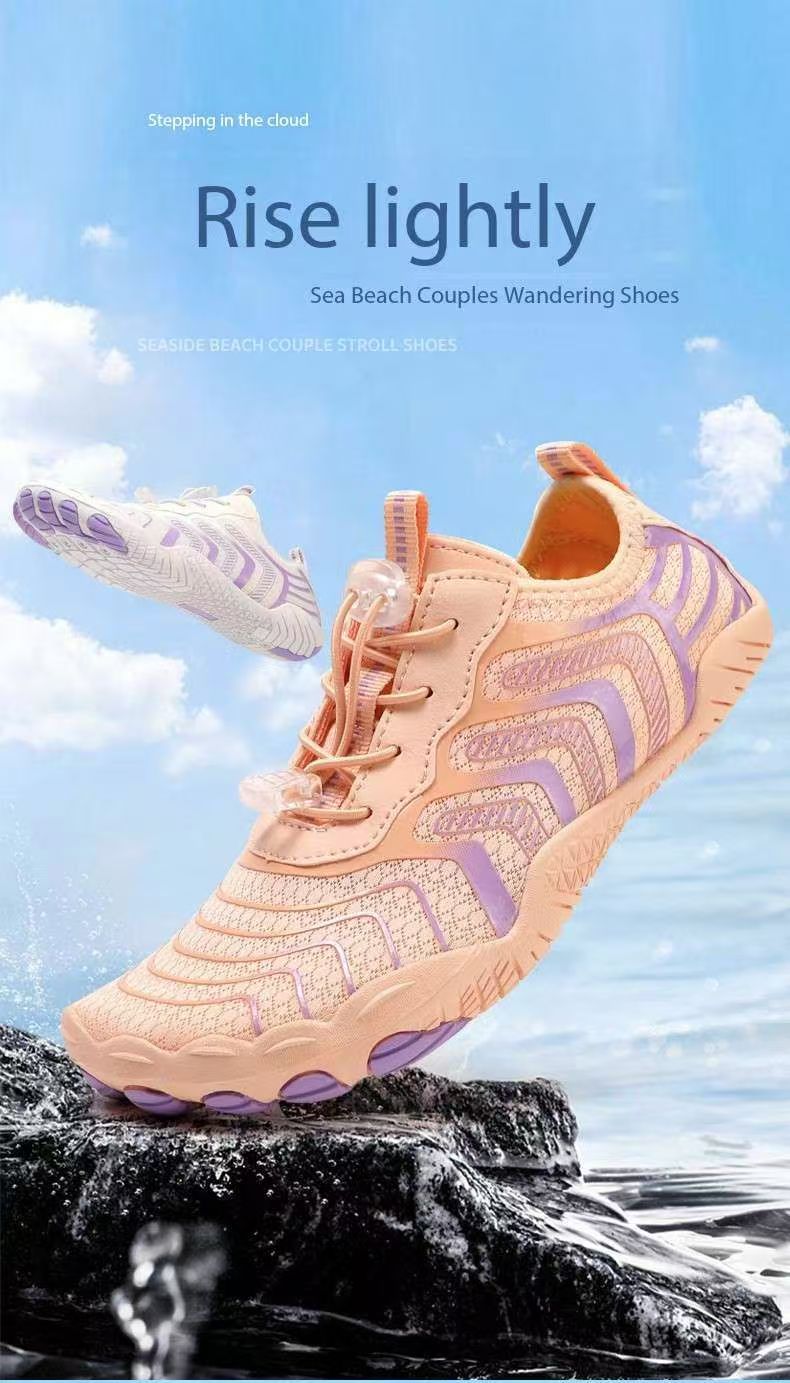 New quick-drying and breathable wading shoes for canyoning, couple indoor yoga fitness shoes, outdoor swimming five-toe shoes