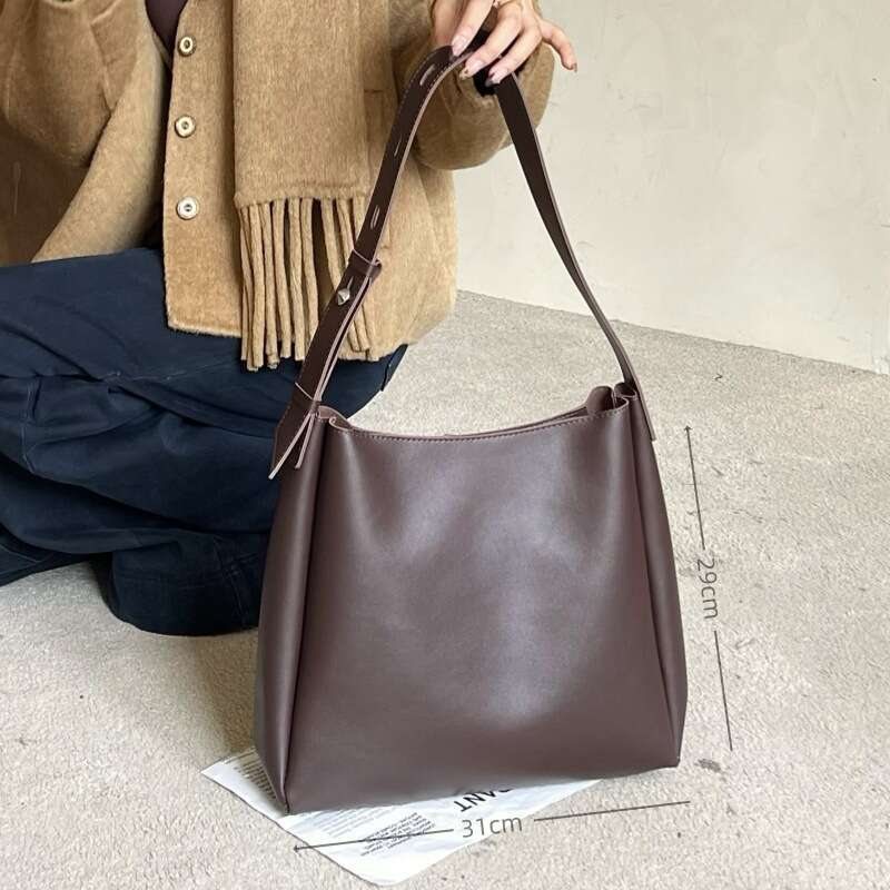 Two-Piece Set Women's Bucket Women 2025 Spring New Large Capacity Commuter Mother-Daughter Single Shoulder Underarm Bag