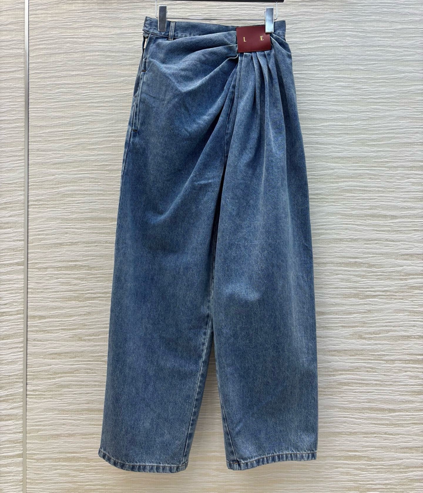 Wrinkle Jeans Womens Designer Trouser Legs Open Fork Tight Capris Denim Trousers Add Fleece Thicken Slimming Jean Pants Loose Women Clothing Embroidery Printing