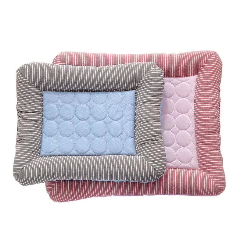 Cooling Pad Bed for Dogs Cats Puppy Kitten Cool Mat Pet Blanket Ice Silk Material Soft for Summer Sleeping Pink Blue Breathable 250614