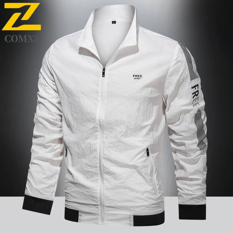 Jacket Men Portable Lightweight Quickdrying UPF50 UV Sunscreen Coat Mens Summer Casual Fishing Golf Work Windbreaker 250614