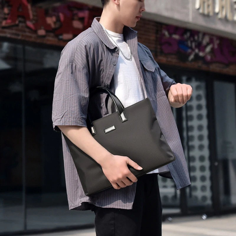Briefcase Fashionable Handbag Large Capacity Business Briefcase Waterproof Document Bag Mens Business Travel Big Handbag 250614