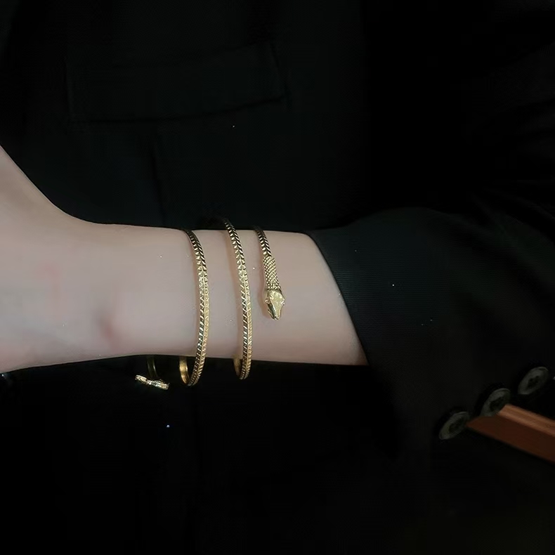 Good Luck Bracelet Designer Ward Off Evil And Keep Peace Bracelets Jewelry Women Multiple Layers Charm Snake Bangle Bijoux Luxe Gift Free shipping