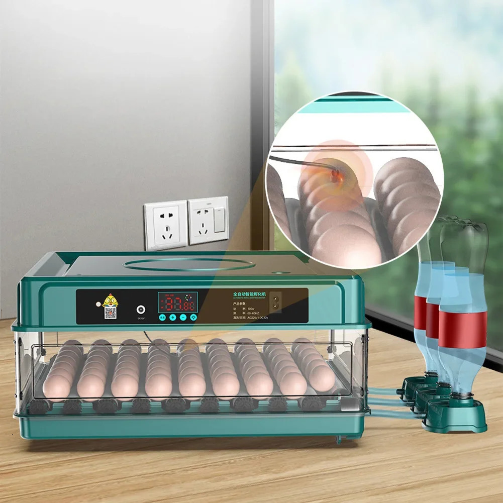 1Pc Farm Bird Quail Chicken Poultry Egg Incubator Fully Automatic Turning Hatching Brooder Farm Hatcher Turner Incubation Tool 250613