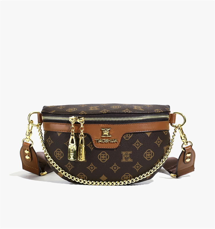 Free shipping designer small bag for women 2025 new fashion chain women's chest bag high-end sense shoulder bag versatile western-style crossbody