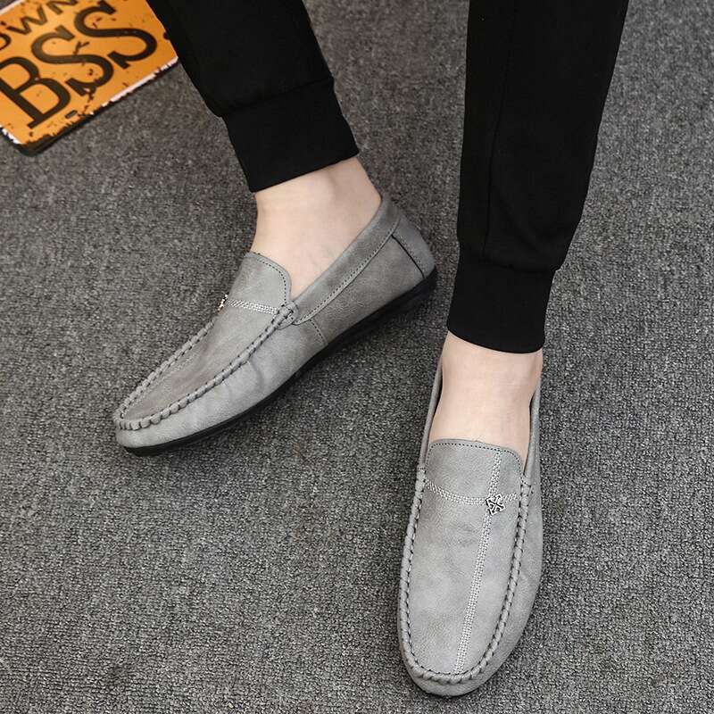Spring Loafers Soft Sole Casual for Young Men Korean Style hot Lazy Men's Shoes
