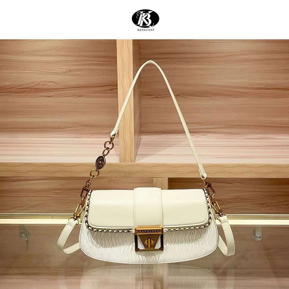 2024 Princess KB Bani New High-End Genuine Leather Lock Underarm for Women Fashion Versatile Shoulder Crossbody Bag