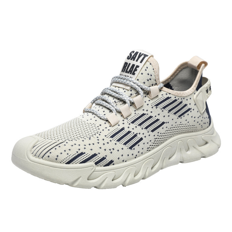 Men's Shoes Summer Flyknit Mesh Shoes Fashion Breathable Sports Shoes Soft Sole Lightweight Student Free Delivery Of Sneakers Designer Shoes Runn