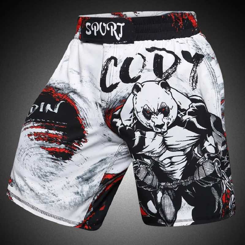 Cody Lundin MMA Fight Shorts Men Lightweight Trunks for Kick Boxing Training Muay Thai BJJ Grappling and Combat Exercise Shorts Z250613