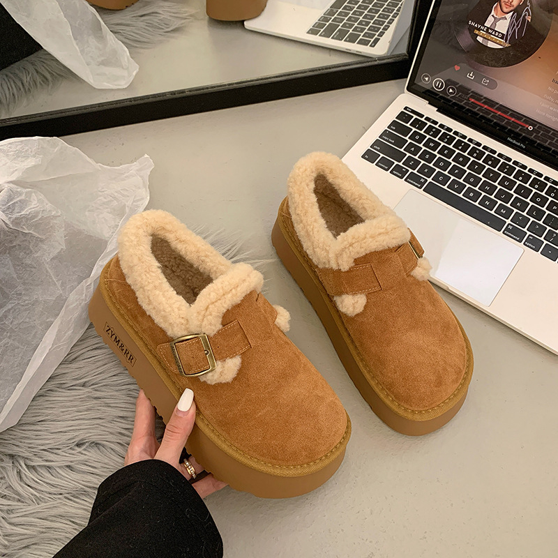 hot Free shipping designer Boots for woman cotton shoes winter keep warm plush Fashion Boots classic platform brown snow boots