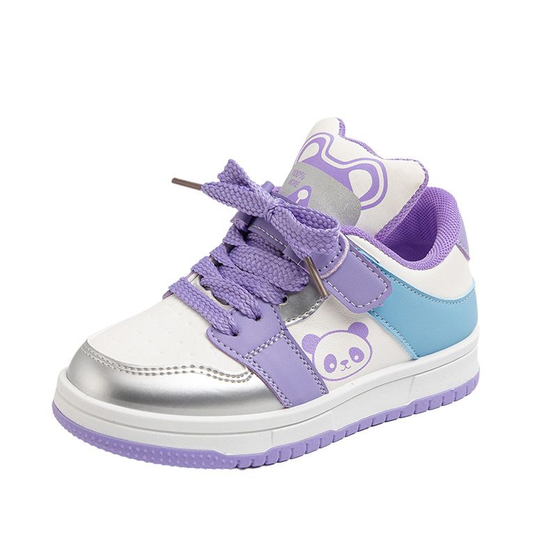 Girls Sneakers Board Shoes Cartoon Print Soft Bottom Non-slip Children Toddler Casual Walking Shoes Kids Shoes Sizes 26 - 37